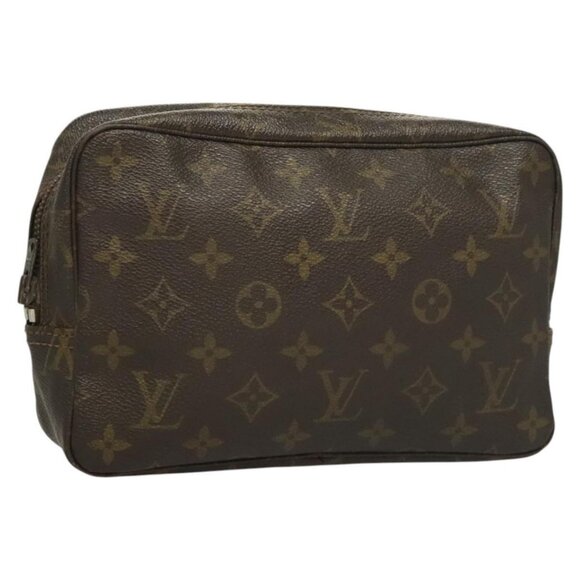 LOUIS VUITTON Monogram Trousse Toilette 23 Clutch Bag LV Auth - Picture 1 of 16